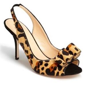 Kate Spade ‘Charm’ Slingback Leopard Pump - Size: 7